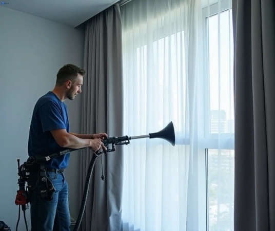 Professional drapes cleaning process tools Matty Curtain Cleaning riverhills
